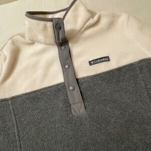 Columbia Women's Petite Small Fleece Snap Neck Pullover Outdoor Active